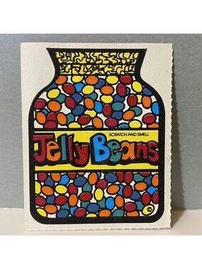 Vintage Mello Smello Scratch And Smell Jelly Beans Sticker
